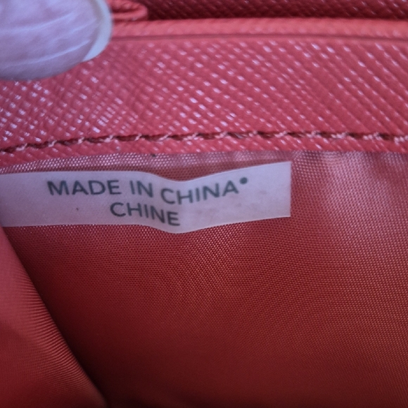 Coach Coral Zebra Print Wallet and Pouch Set - Picture 8 of 16